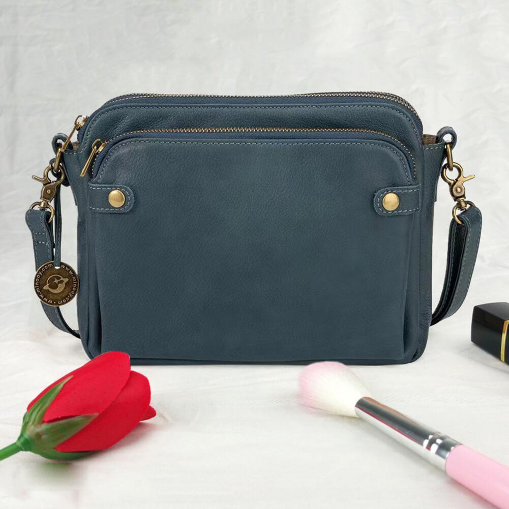 Vintage 3 Layer Leather Bag-DIVERSITY