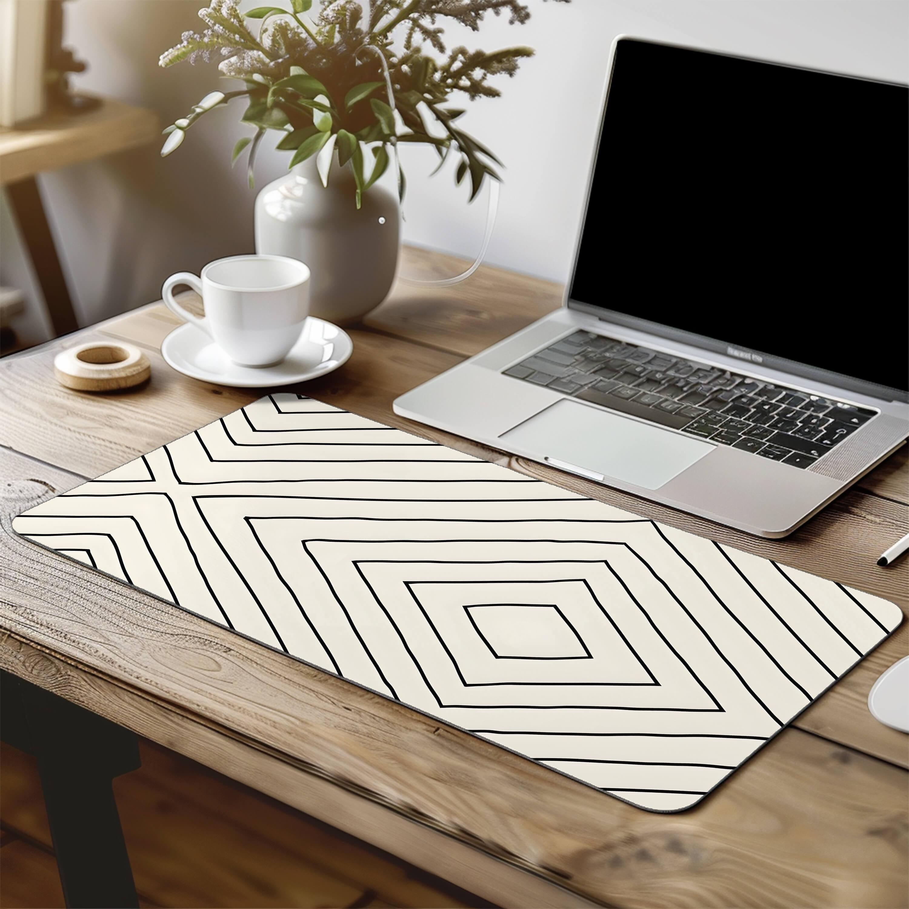 Printed Desk Mat - Diamond Pattern-DIVERSITY