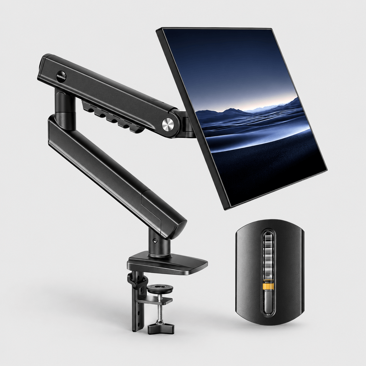 HUANUO FlowLift Single Monitor Arm for 13 to 32 Inch Screens