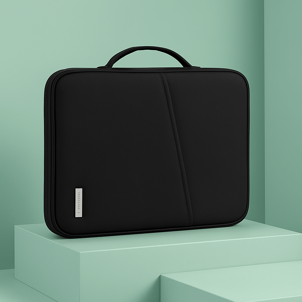 TAIKESEN Minimalist Laptop Sleeve Bag With Power Pack - Black
