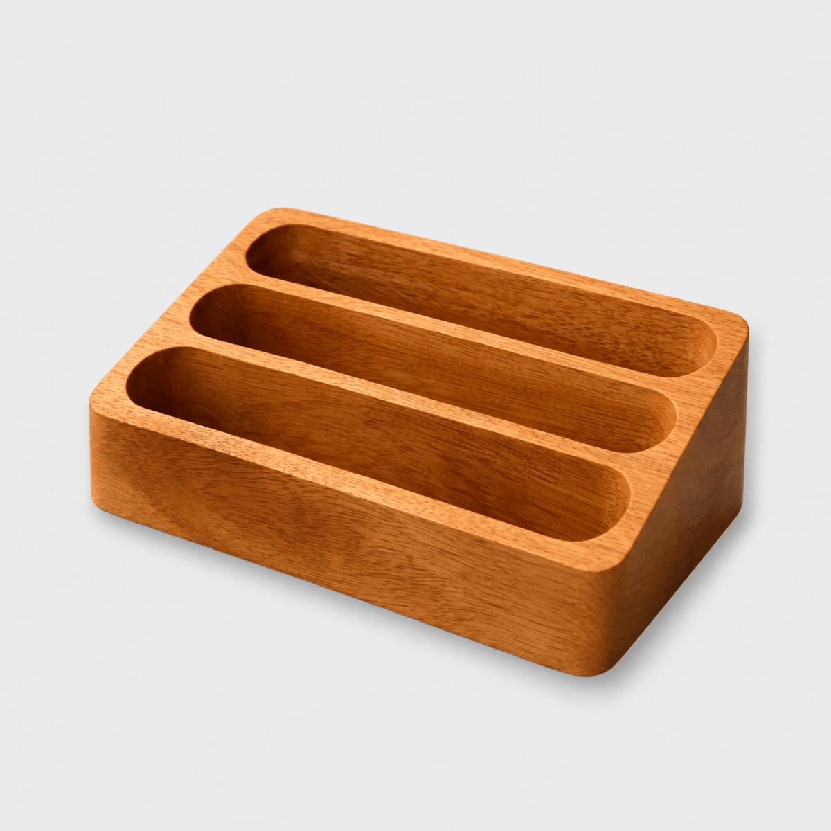 Wooden Multi-Slot Business Card Holder