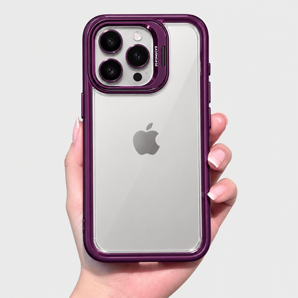 Transparent Lens Ring iPhone Case - Dark Purple