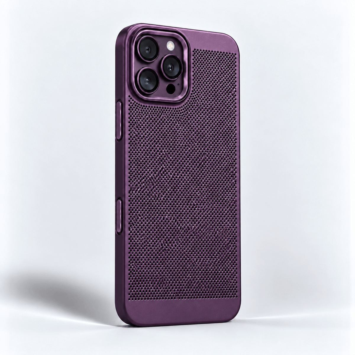 Luxury Breathable Mesh Phone Case - Dark Purple