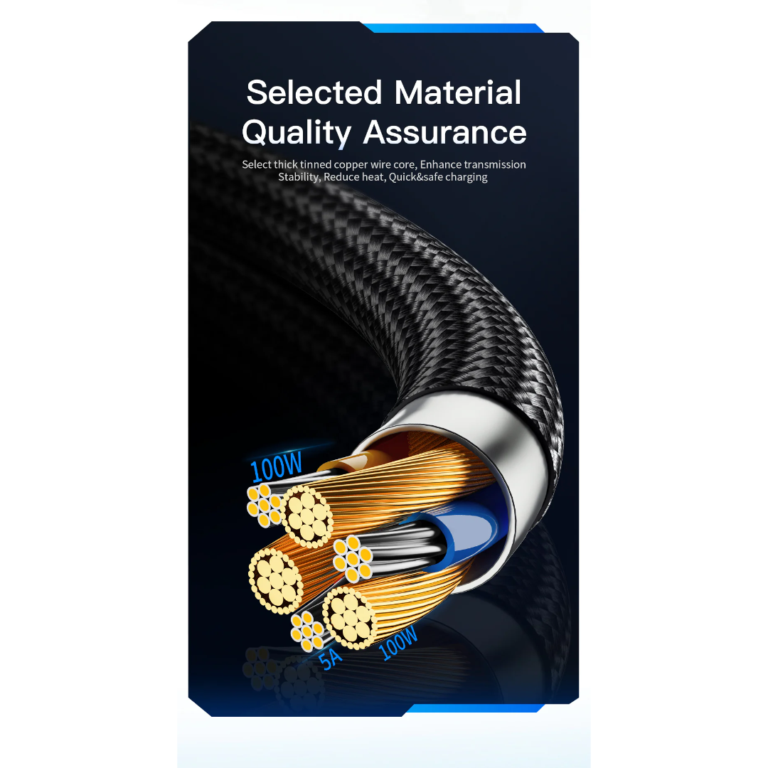 Essager LED Display PD 100W Charging Cable (Type C to C)