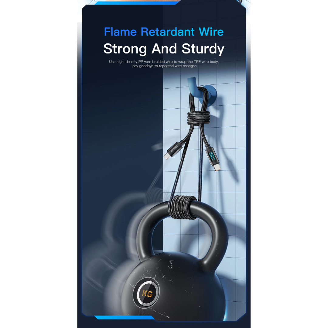 Essager LED Display PD 100W Charging Cable (Type C to C)