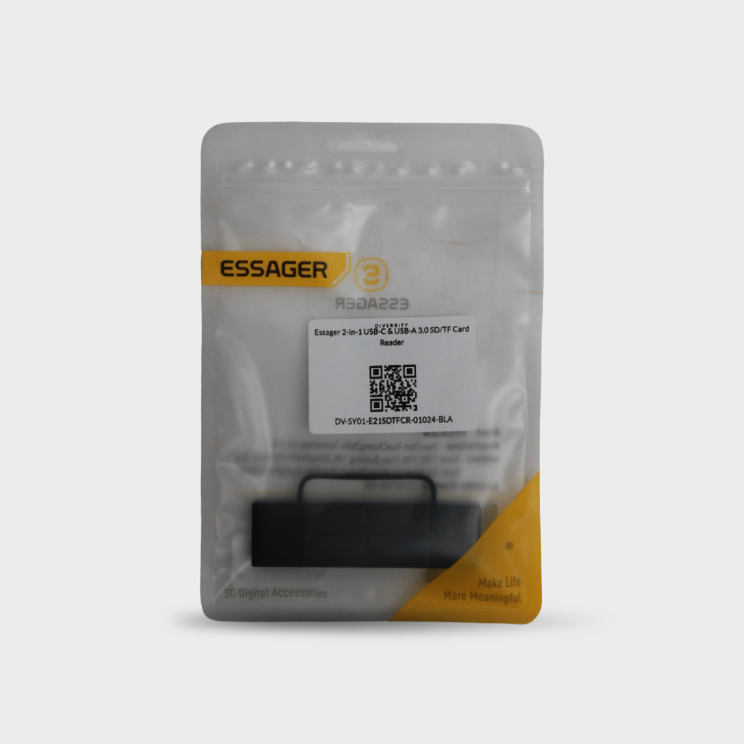 Essager 2-in-1 USB-C & USB-A 3.0 SD/TF Card Reader