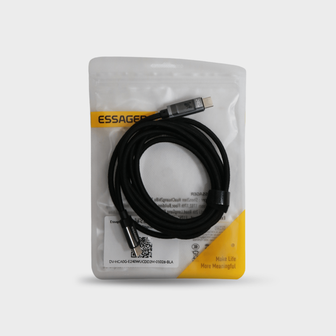 Essager 240W USB-C to USB-C Cable with Digital Display