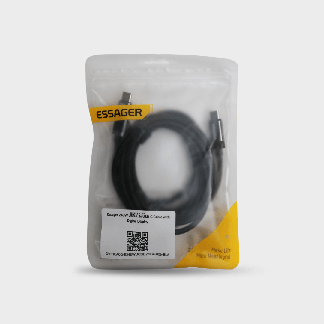 Essager 240W USB-C to USB-C Cable with Digital Display