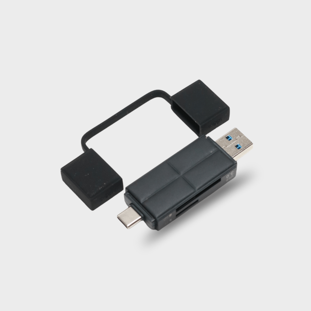 Essager 2-in-1 USB-C & USB-A 3.0 SD/TF Card Reader