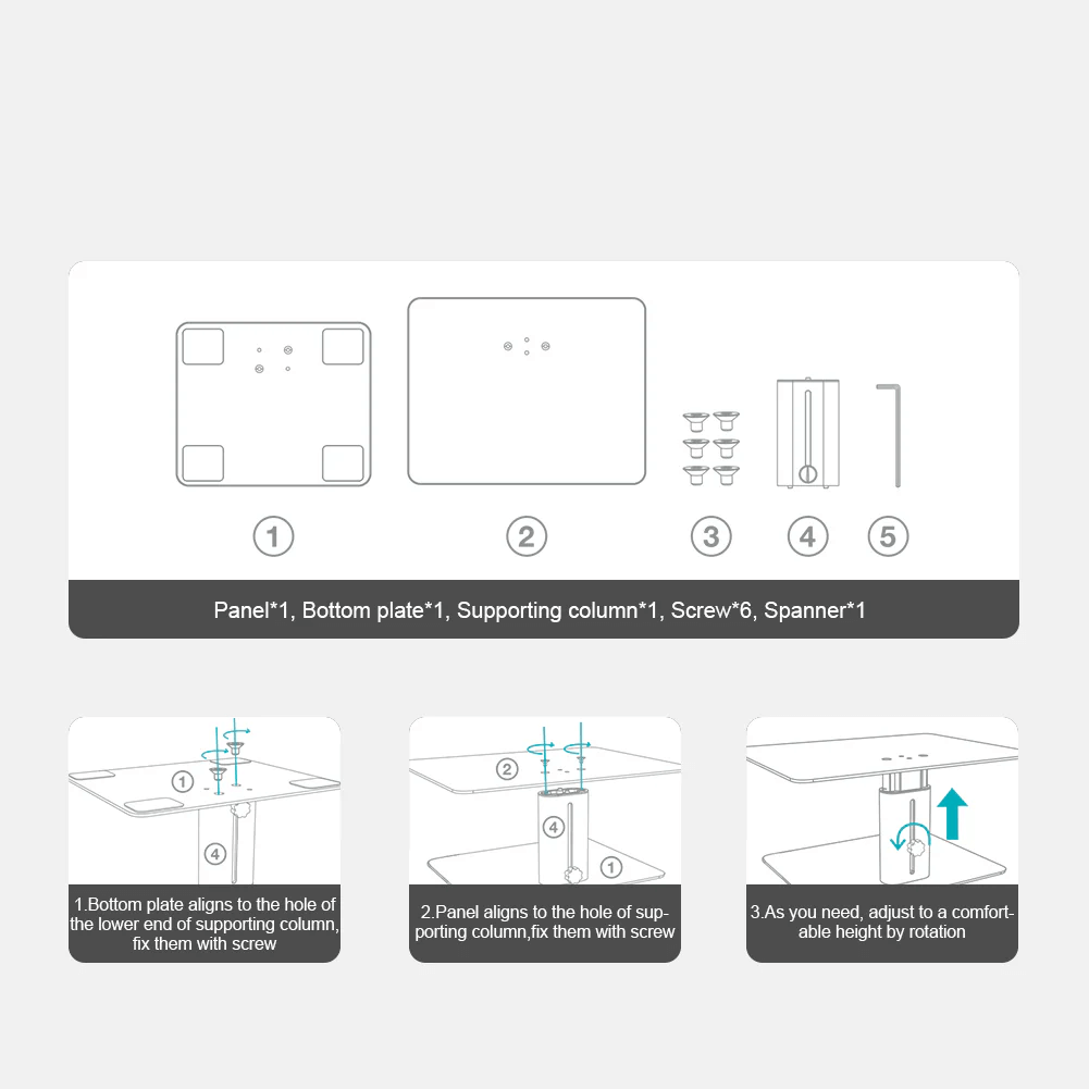 NILLKIN Adjustable Height Monitor Stand