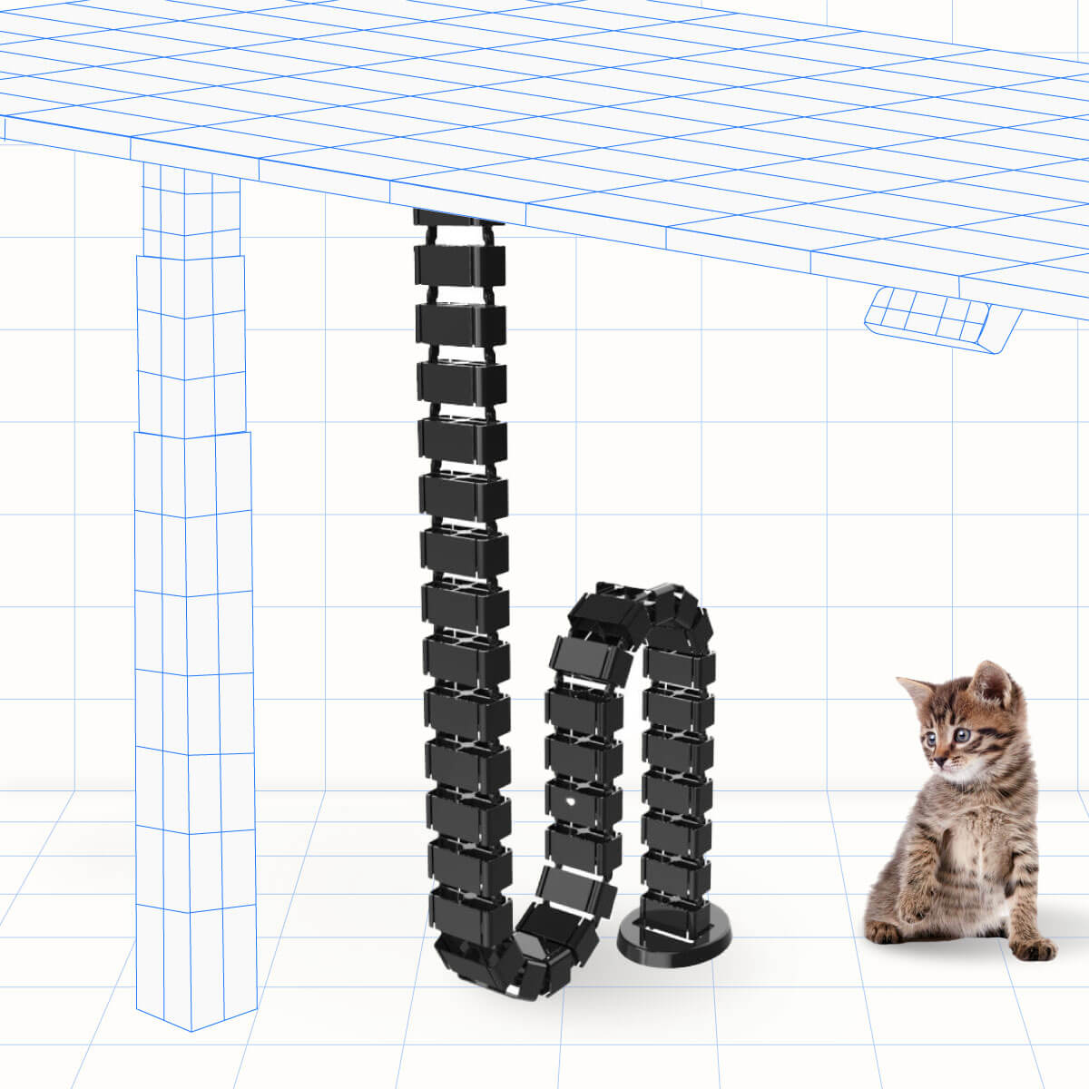 Flexispot Cable Management Spine - Black