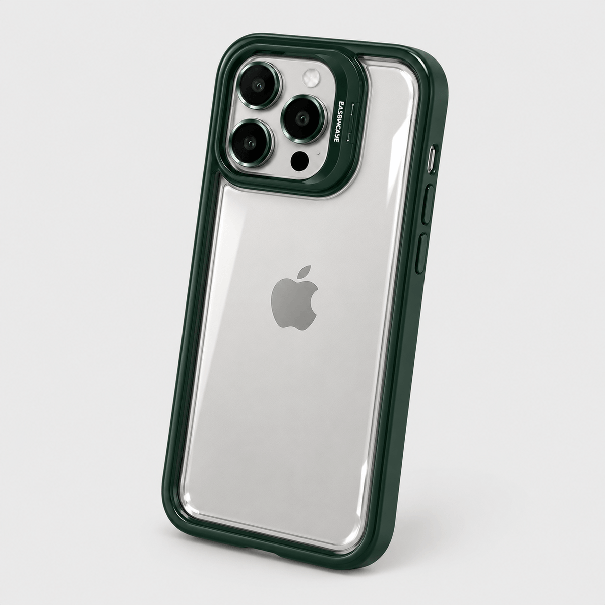 Transparent Lens Ring iPhone Case - Forest Green