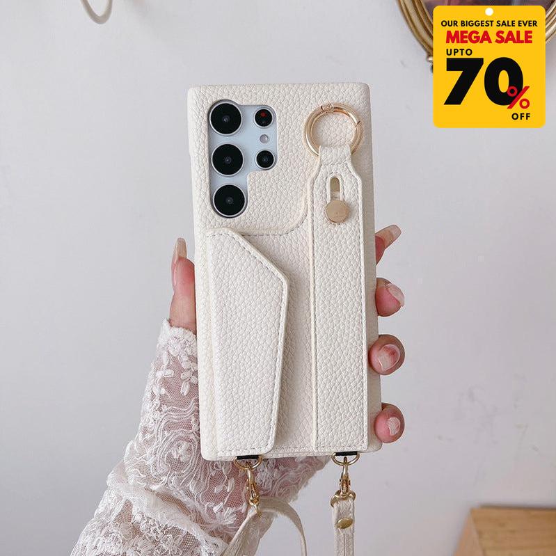 Faux Leather Crossbody Phone Case-DIVERSITY
