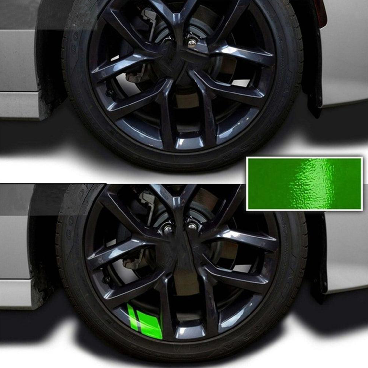 6 PCS Reflective Car Vinyl Rim Stickers-DIVERSITY