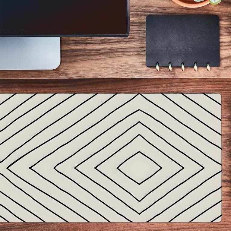 Printed Desk Mat - Diamond Pattern-DIVERSITY