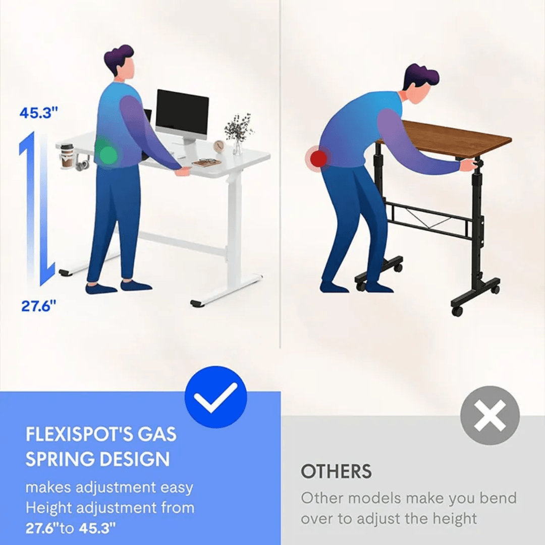 FlexiSpot H7 Axis - Gas Spring Mechanical Standing Desk