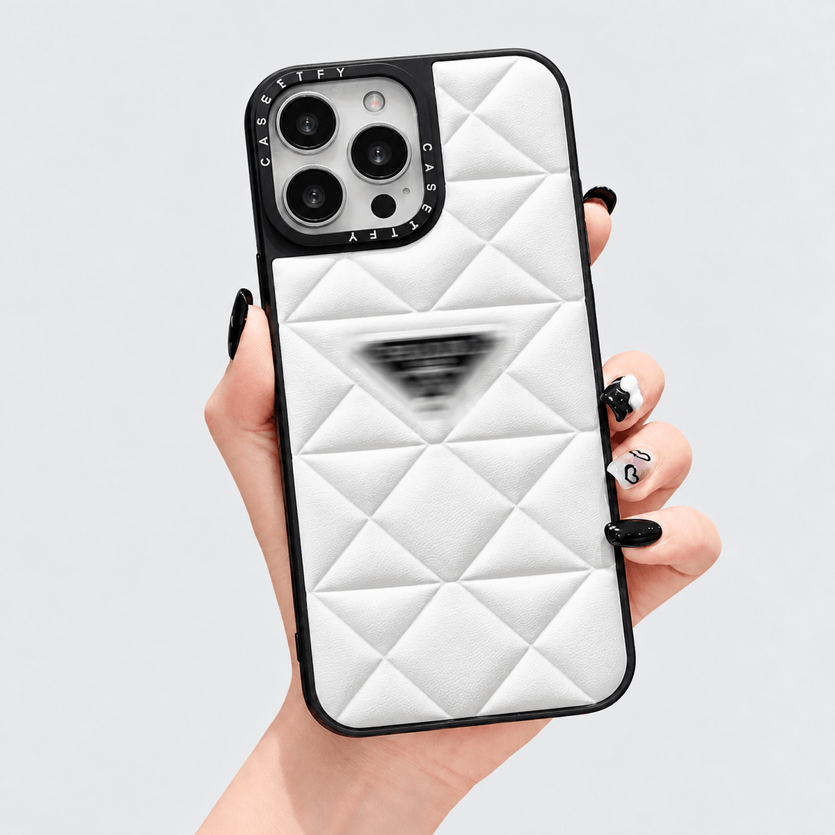 PD Puffer iPhone Case - White