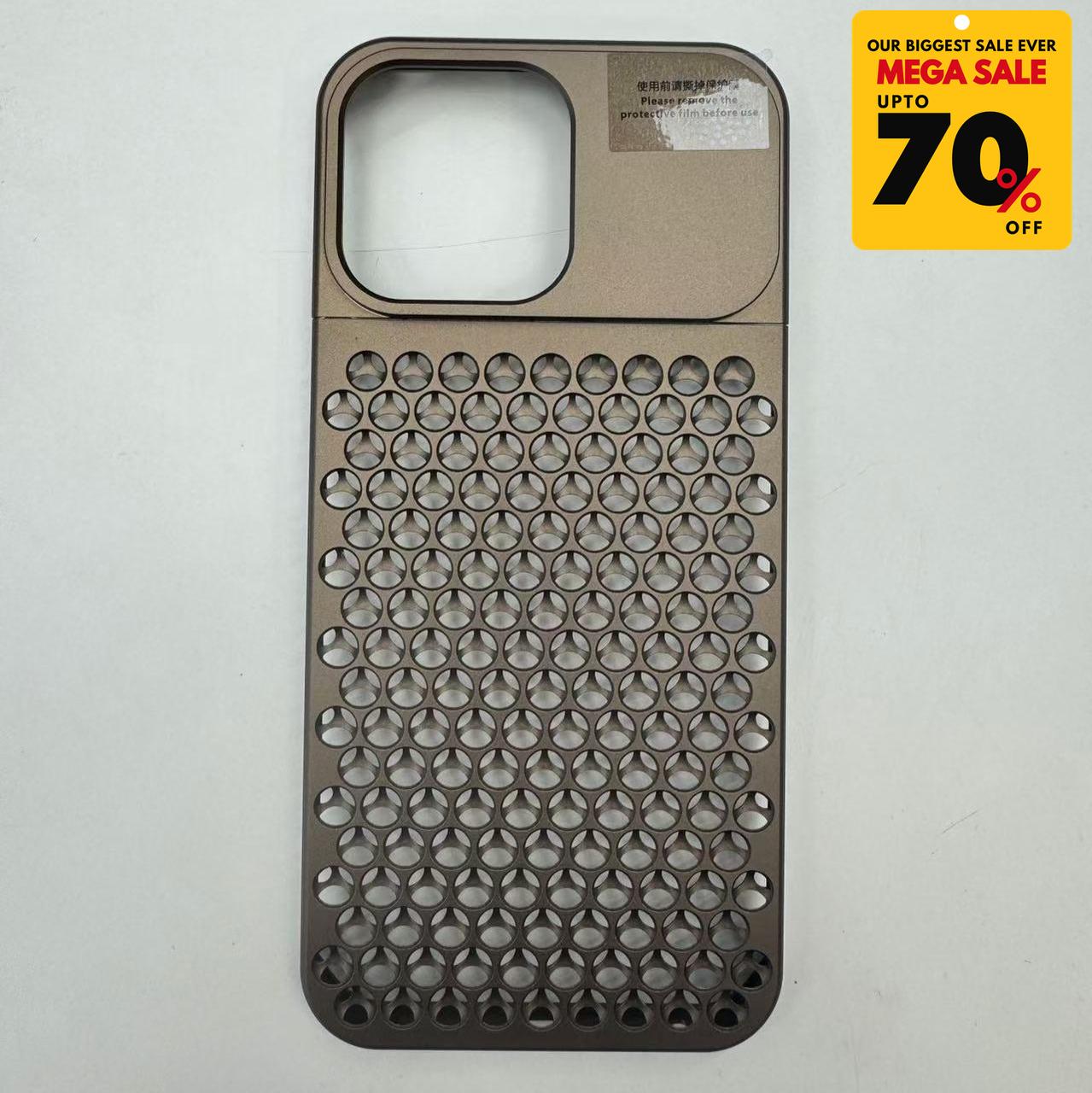 ALPHA Hybrid Metal Mesh iPhone Case - Desert Titanium