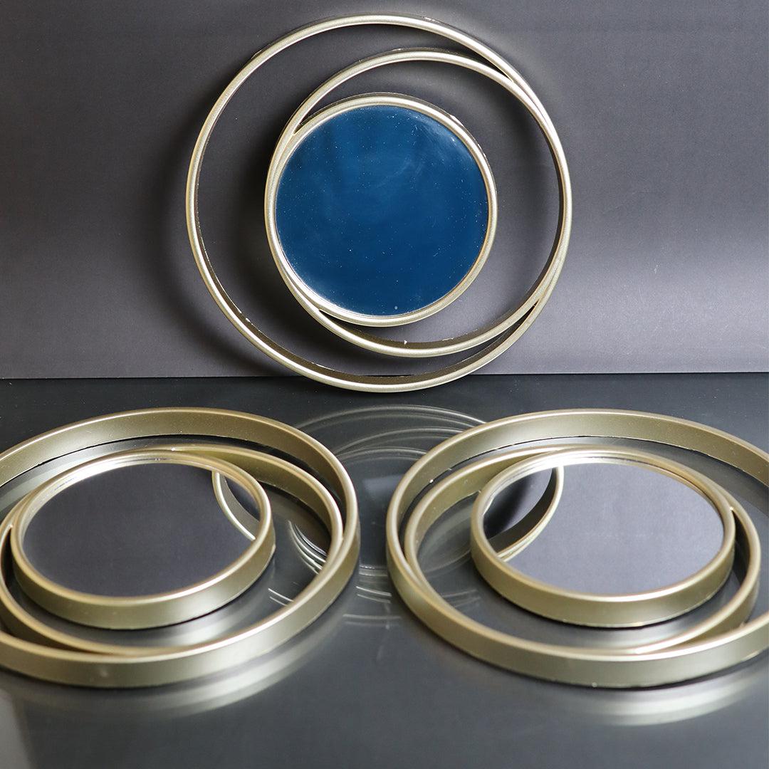 Golden Circle Mirror Set - 3 PCS