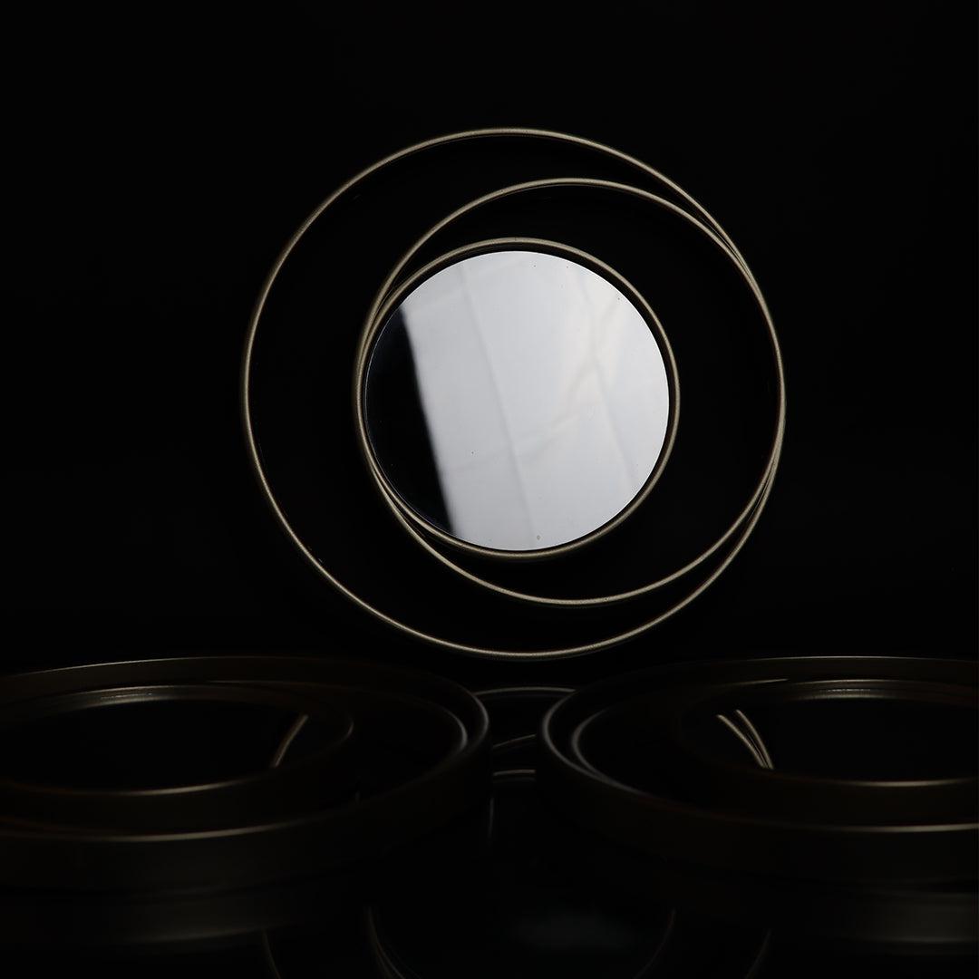 Golden Circle Mirror Set - 3 PCS