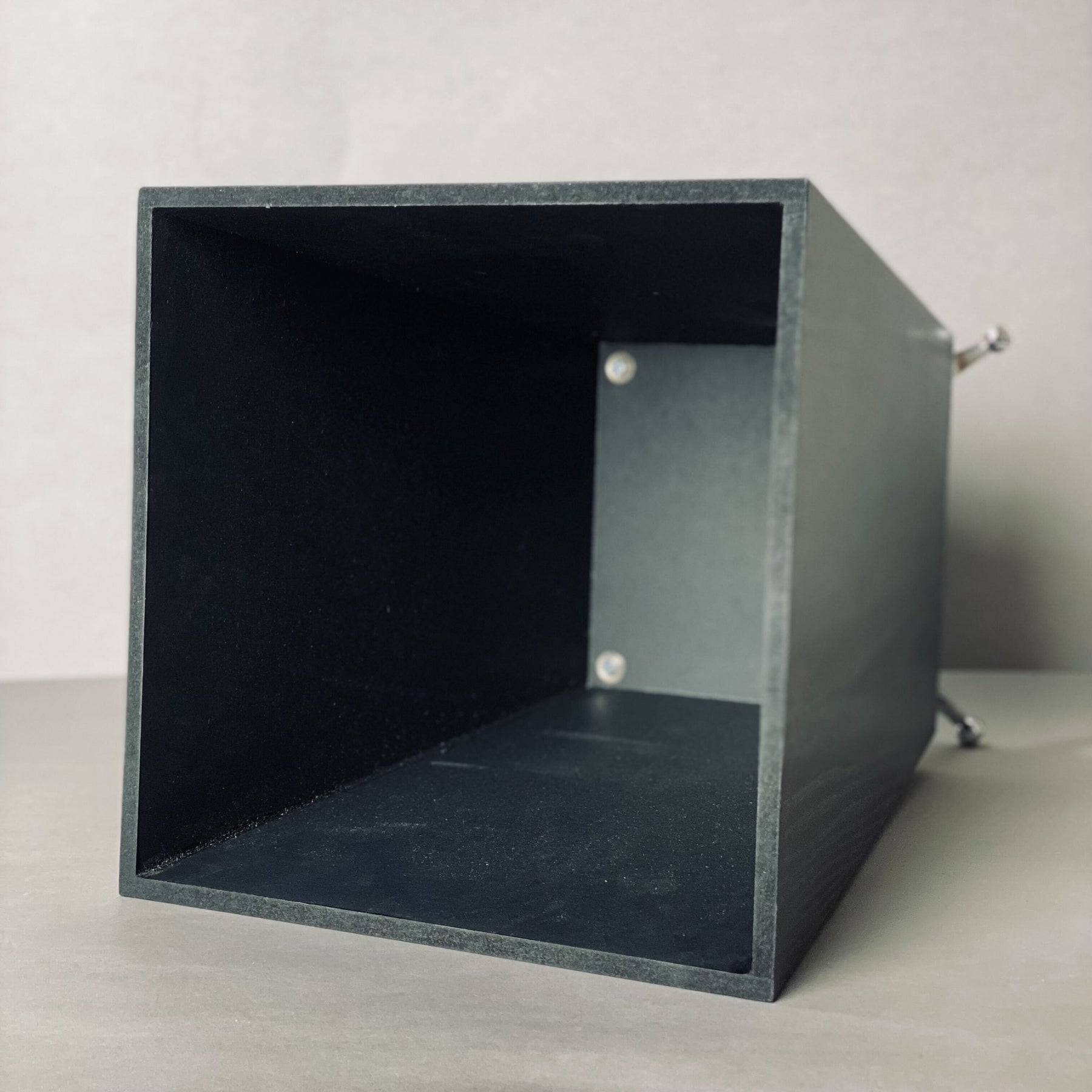 Wooden Dustbin & Tissue Box Set - Black