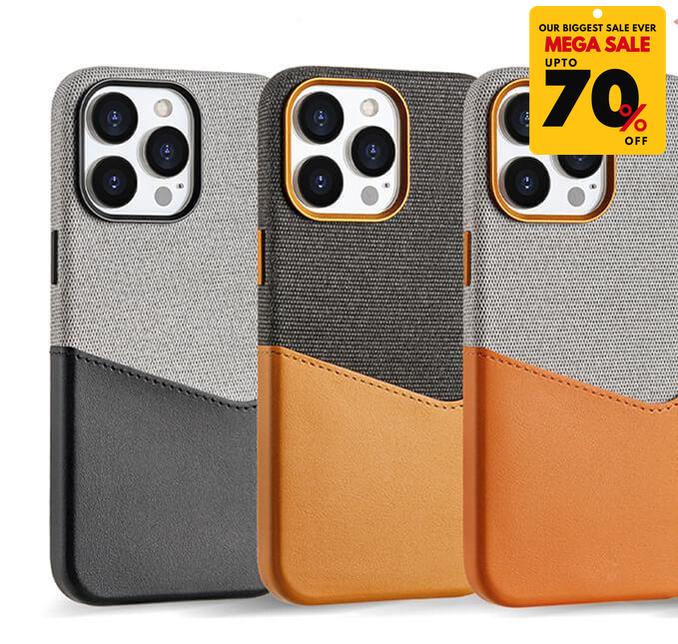 Textured Leather Card Holder iPhone Case-DIVERSITY