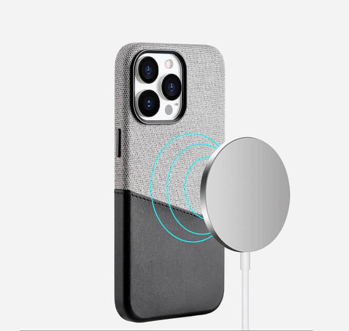 Textured Leather Card Holder iPhone Case-DIVERSITY