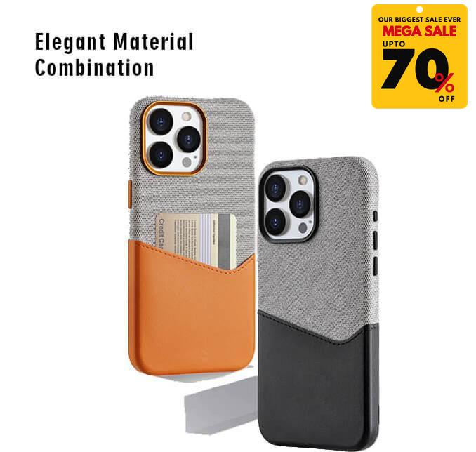 Textured Leather Card Holder iPhone Case-DIVERSITY