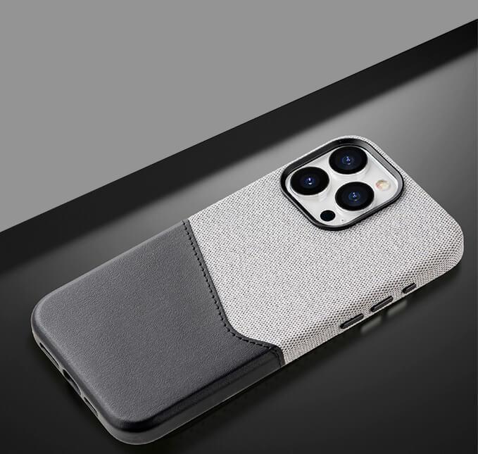 Textured Leather Card Holder iPhone Case-DIVERSITY