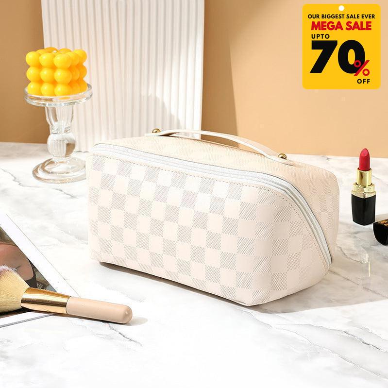 Checkered Pattern Cosmetic Pouch-DIVERSITY