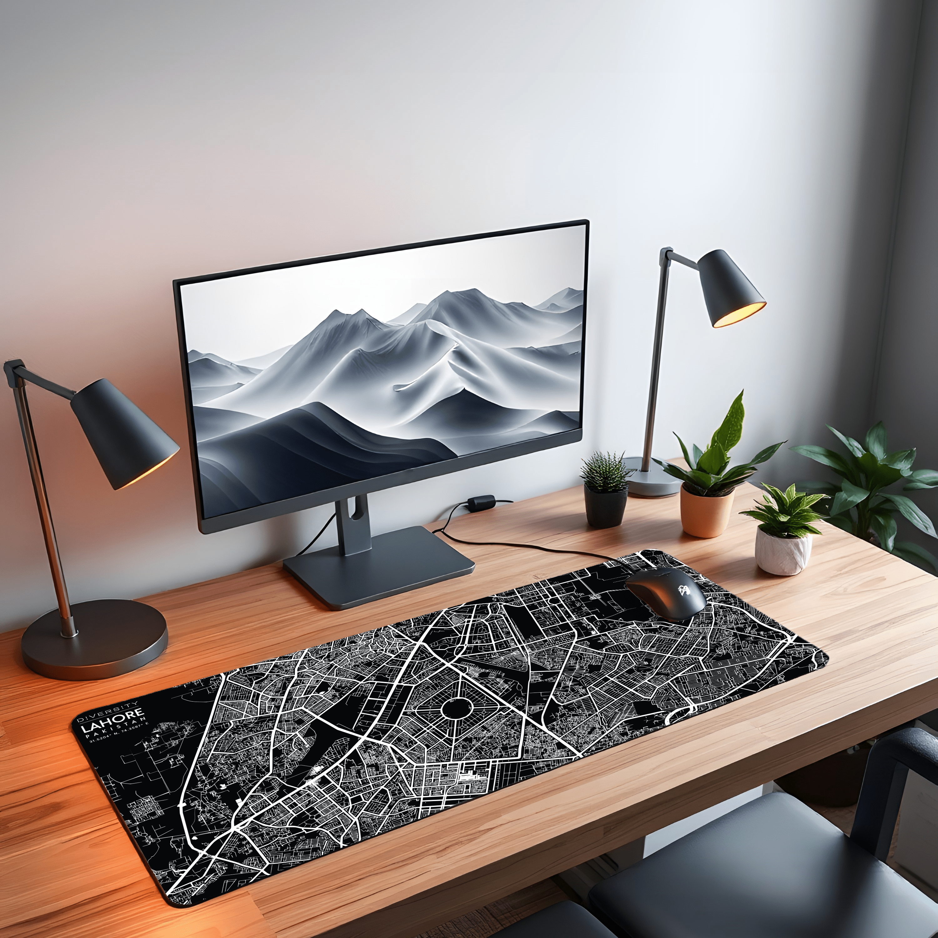 Printed Leather Desk Mat - Lahore