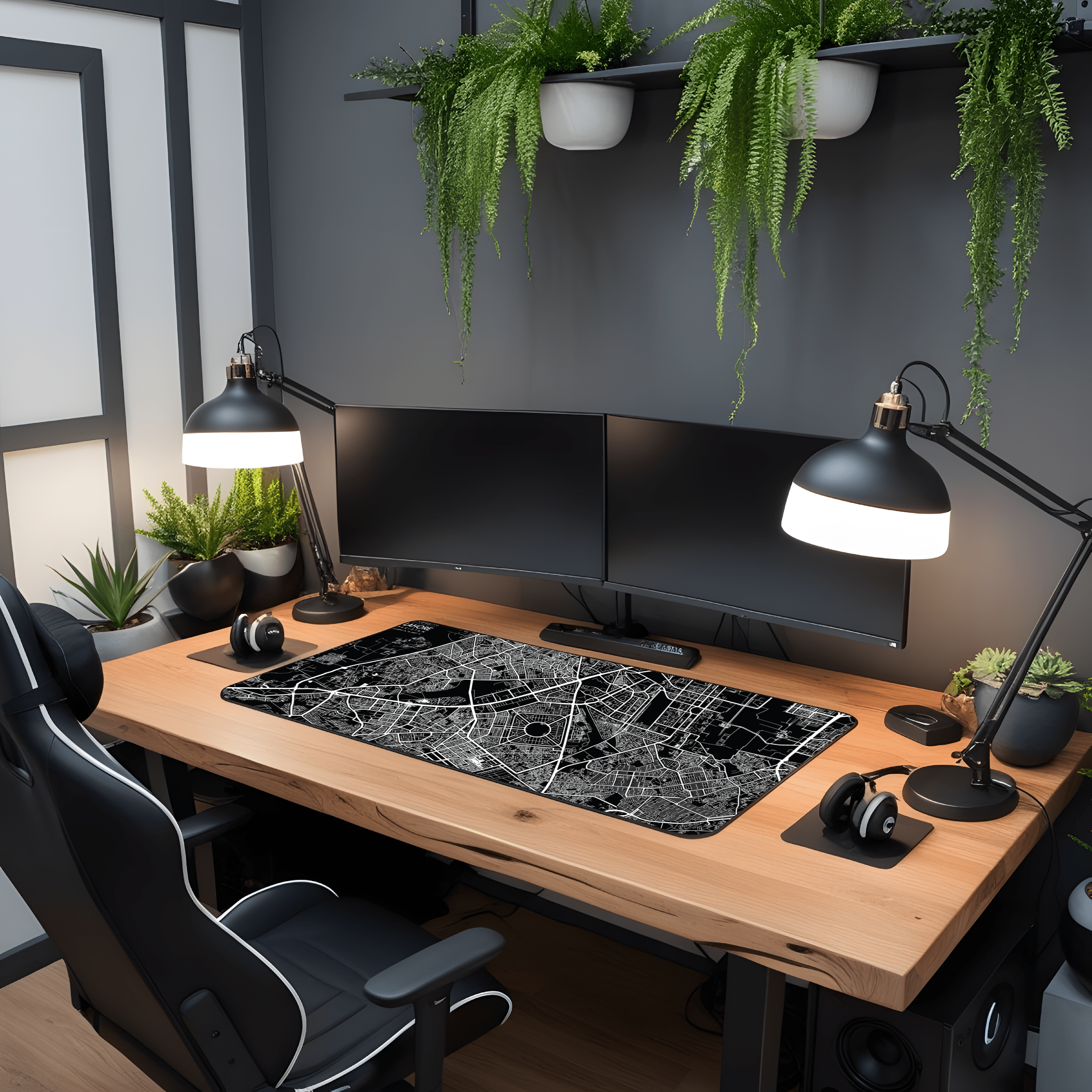 Printed Leather Desk Mat - Lahore