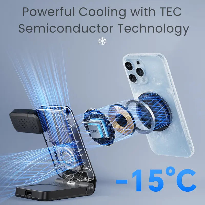 3-in-1 Foldable Magnetic 25W Wireless Charger