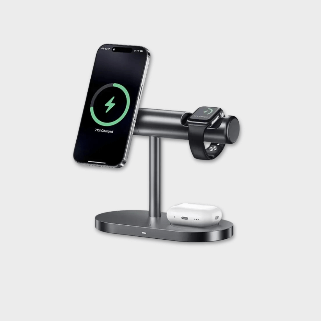 MAXCO 3 in 1 Wireless Charging Station With Night Light - MW16