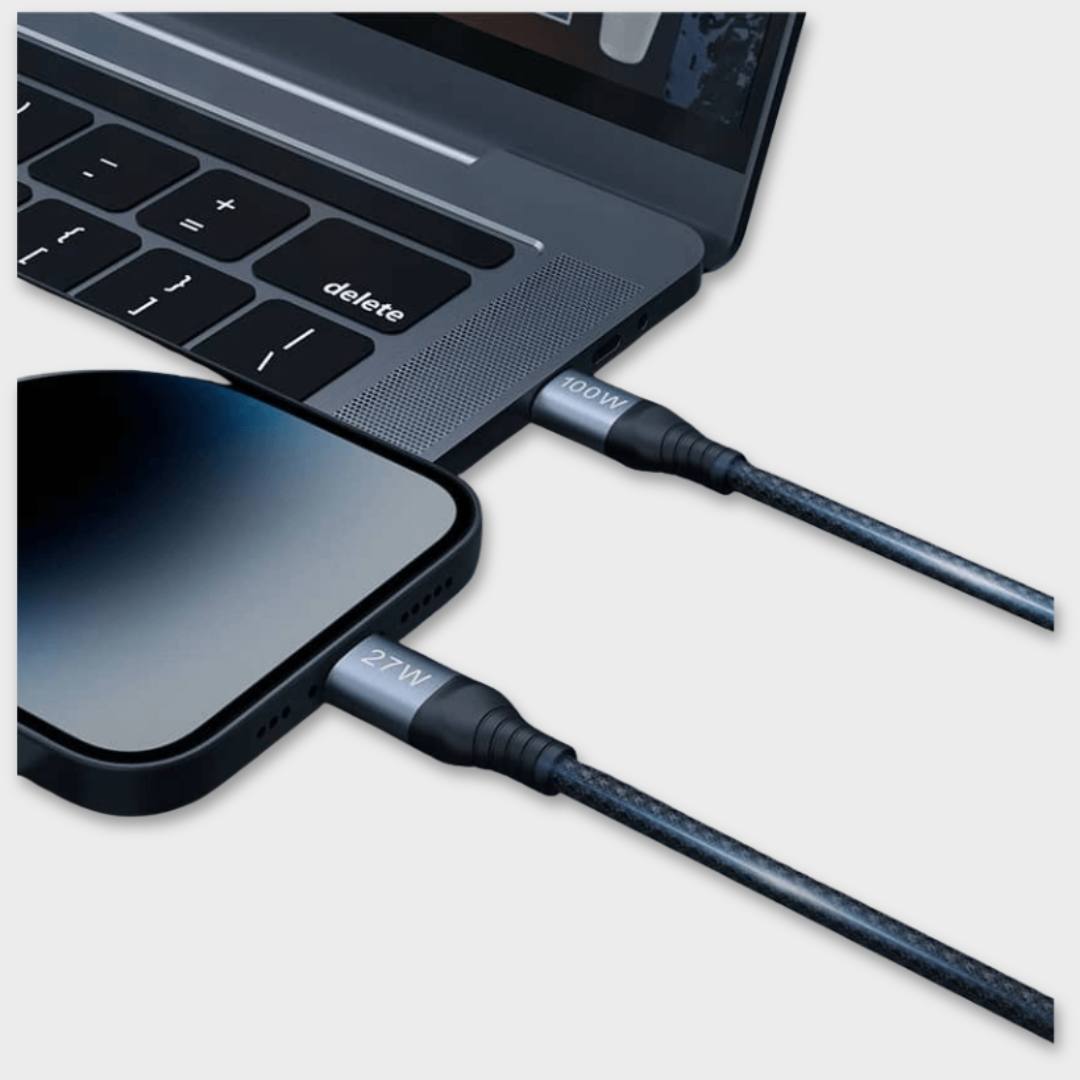 NILLKIN DualPower 2 in 1 Charging Cable Type-C to Type-C 100W & Lightning 27W