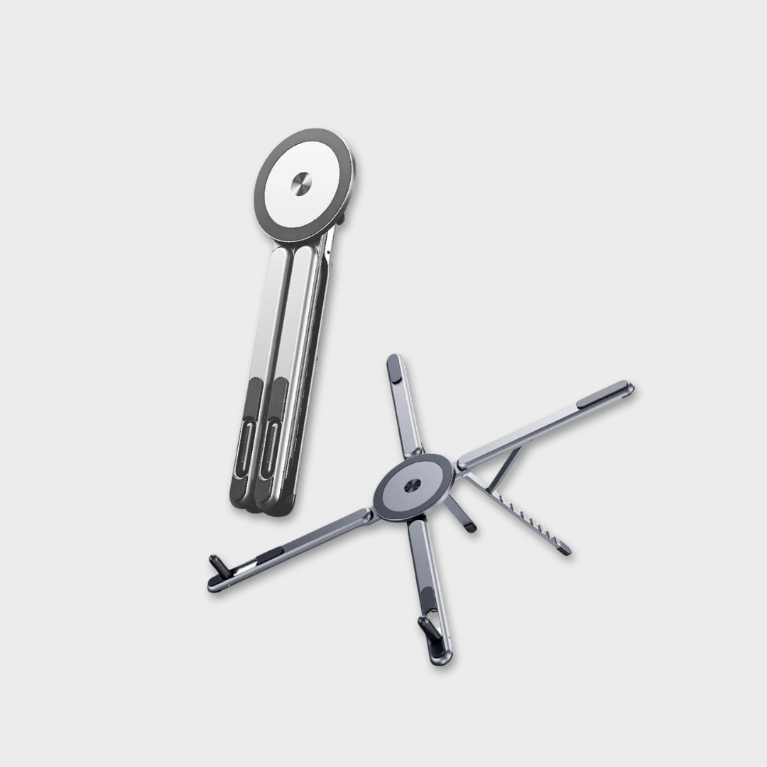 Multi-Functional Foldable Metal Phone Holder & Laptop Stand