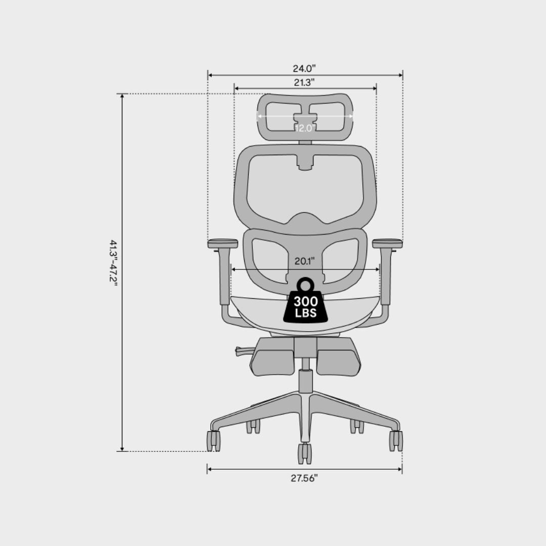 Flexispot C7 - Premium Ergonomic Mesh Office Chair With Foot Rest