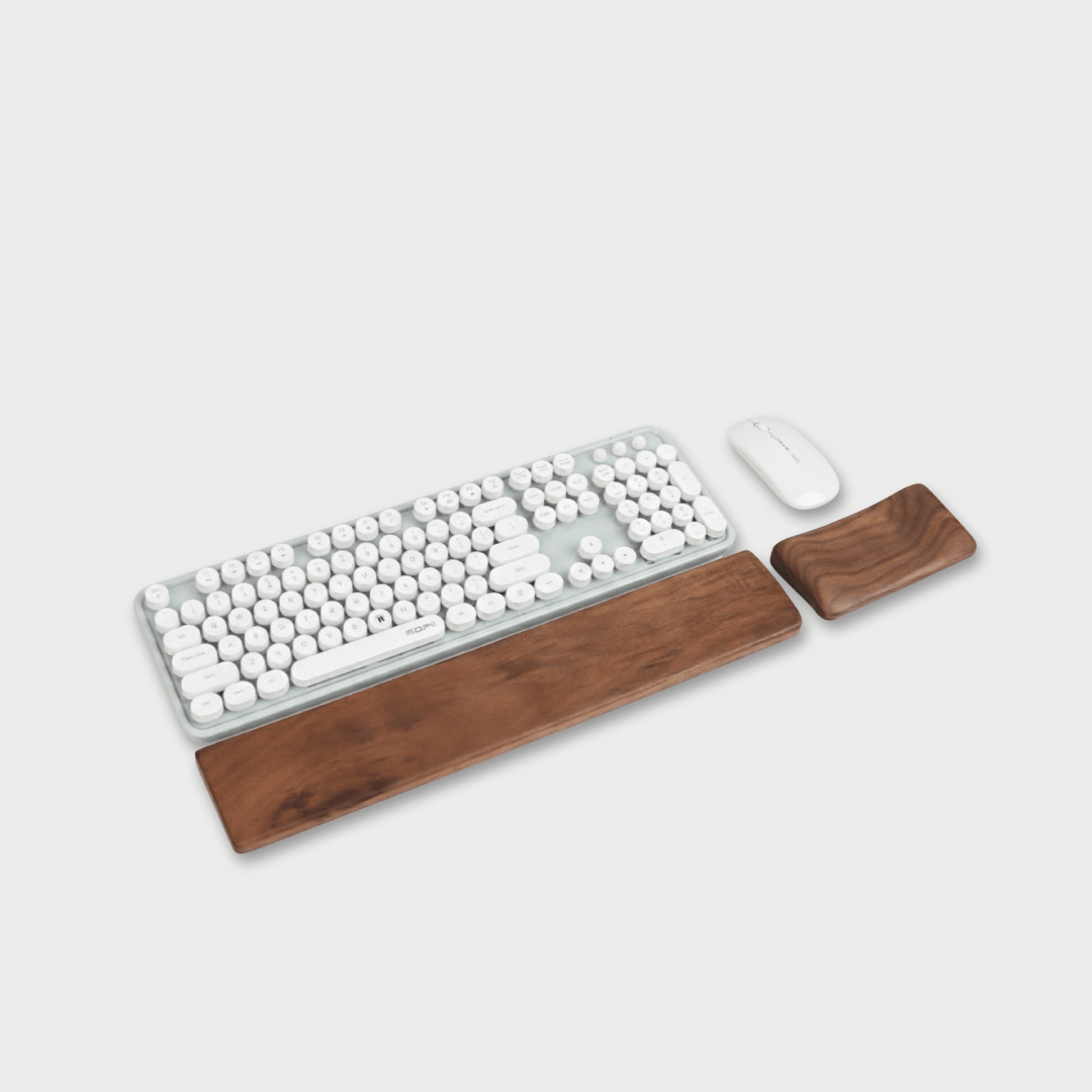 Wooden Keyboard & Mouse Wrist Rest