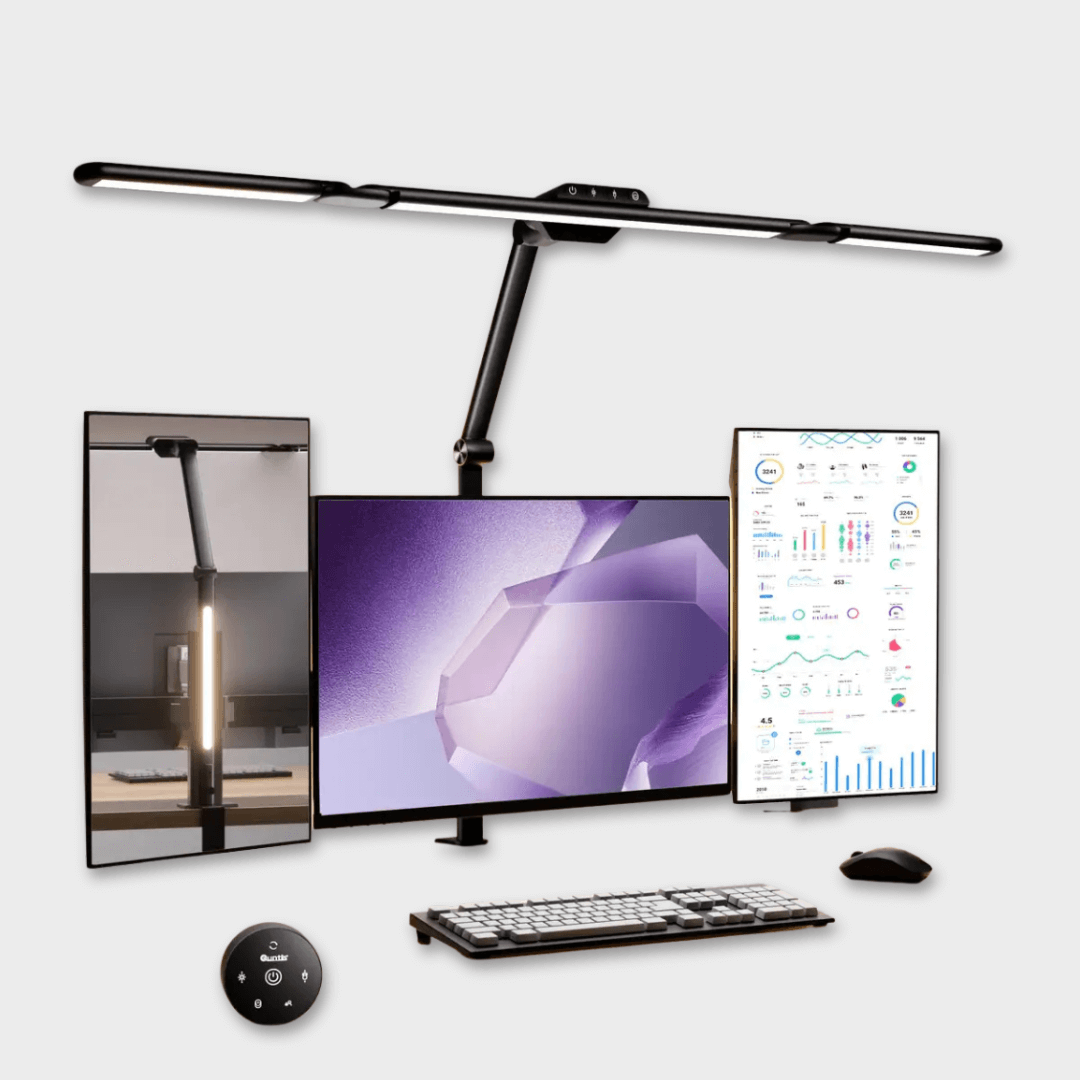 Quntis 3-Segment Foldable Dual-Control Radar Sensor Monitor Light Bar