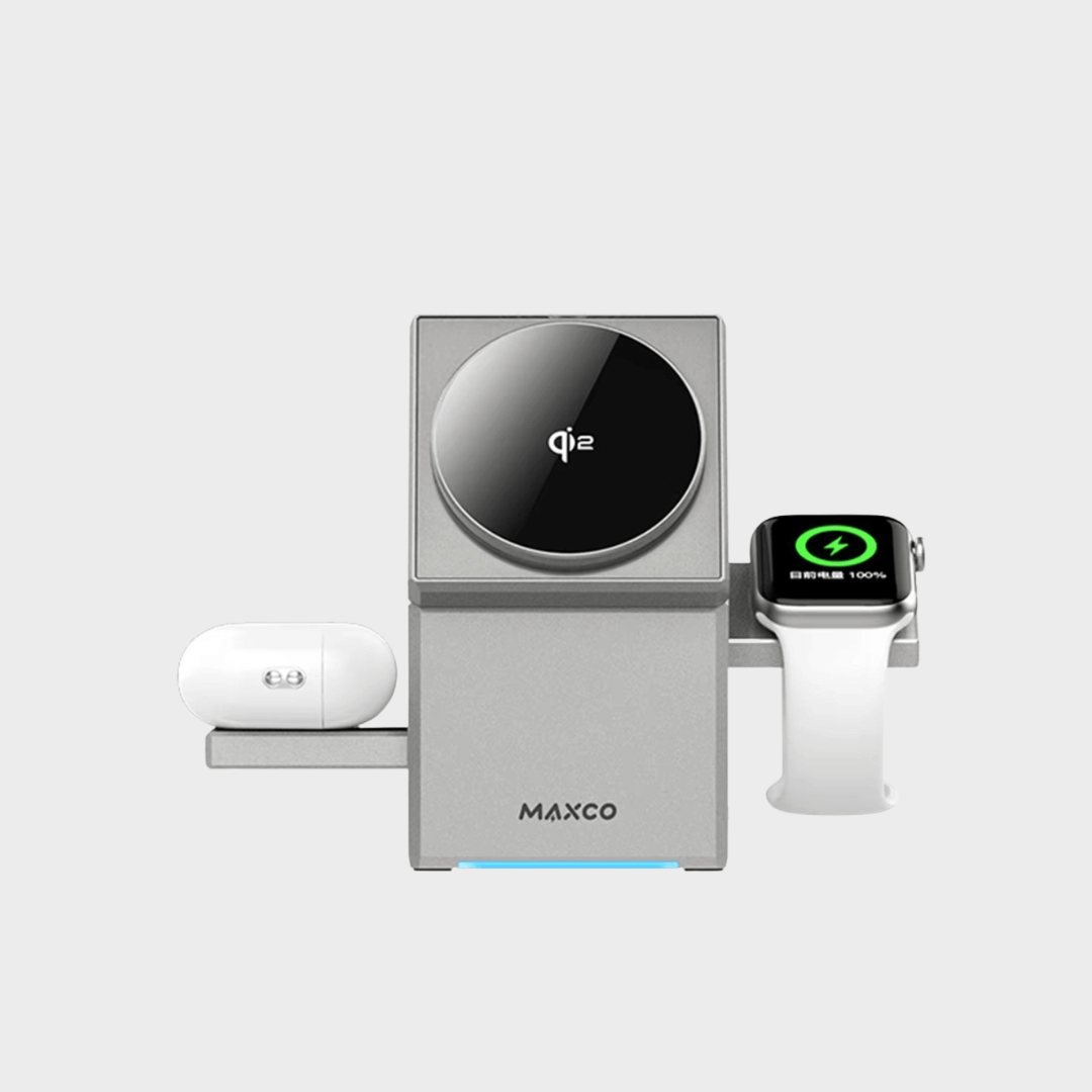 MAXCO 3 in 1 Rotating Wireless Charger - MW11