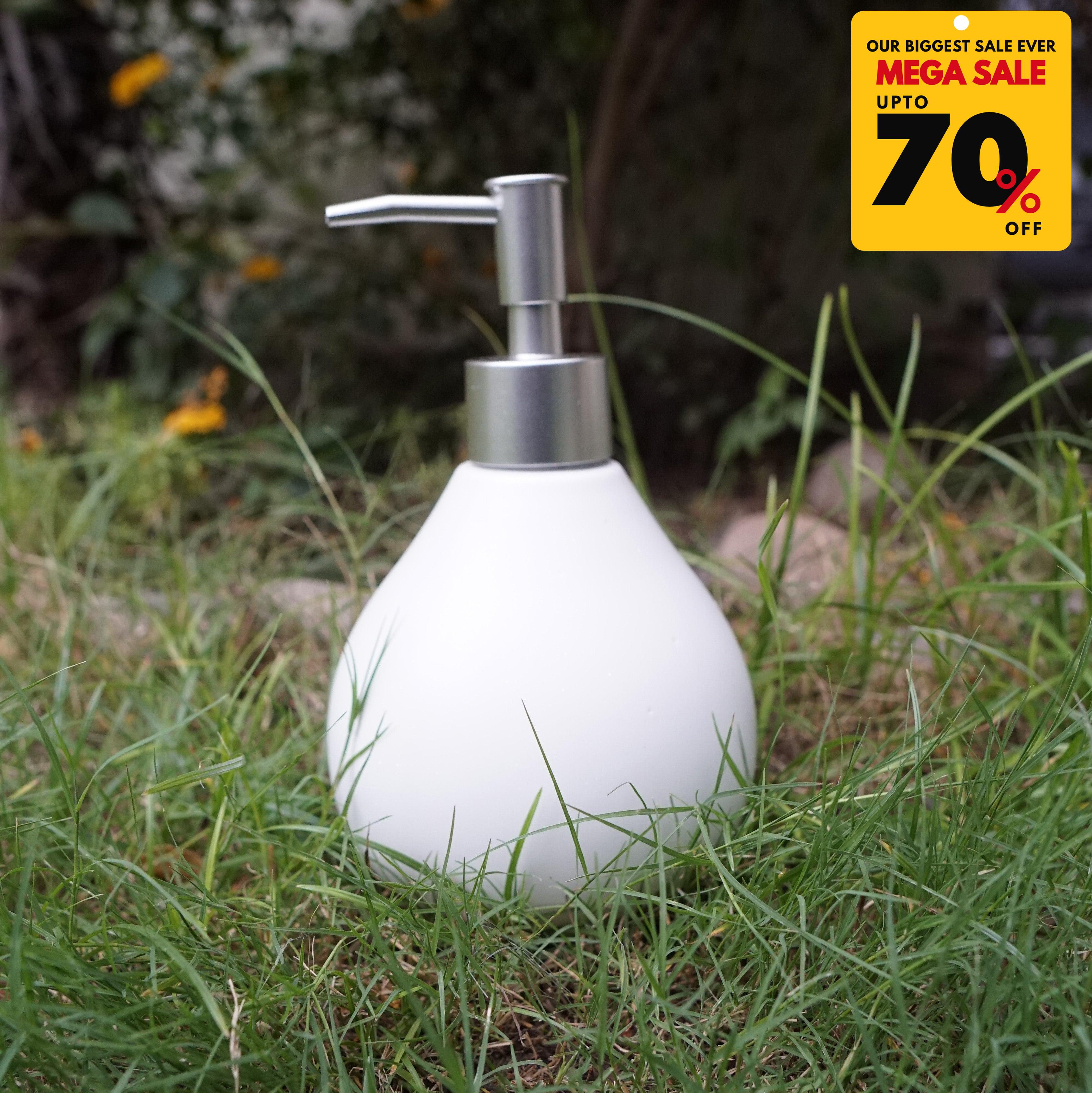 Ceramic Oval Shape Soap Dispenser-DIVERSITY