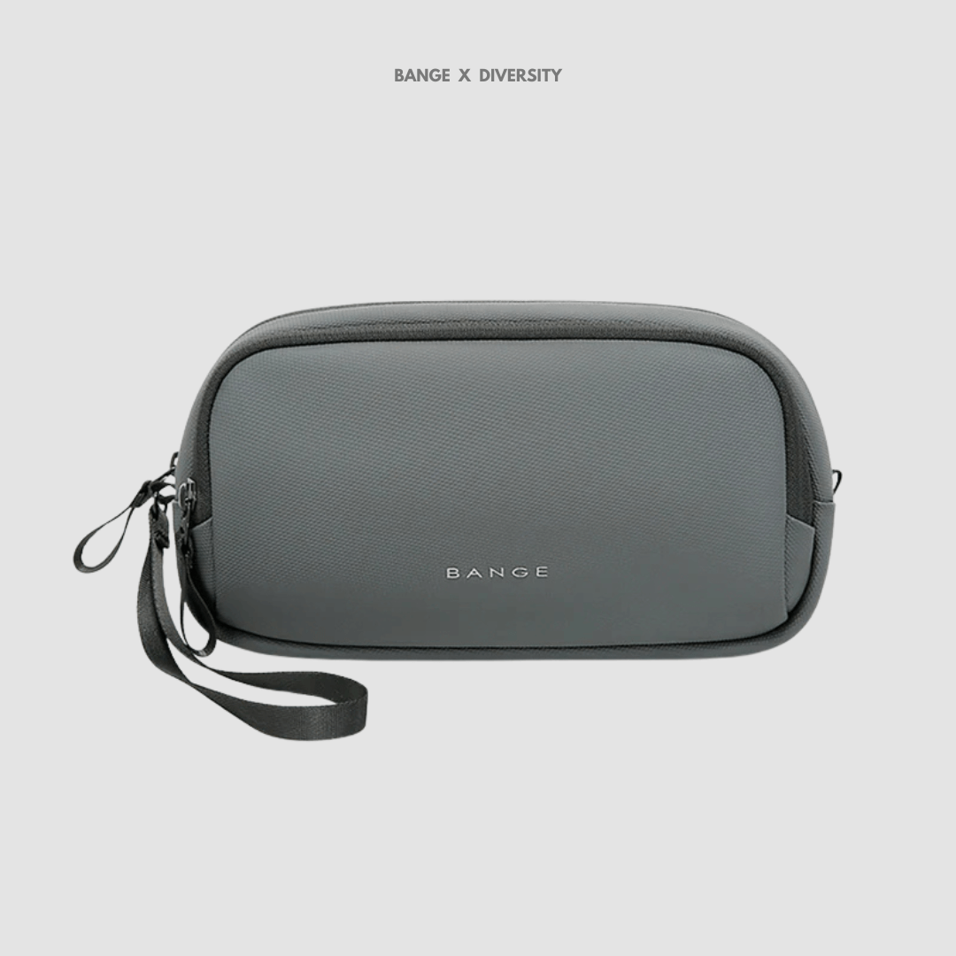 BANGE Tech Pouch Organizer Case - Silver