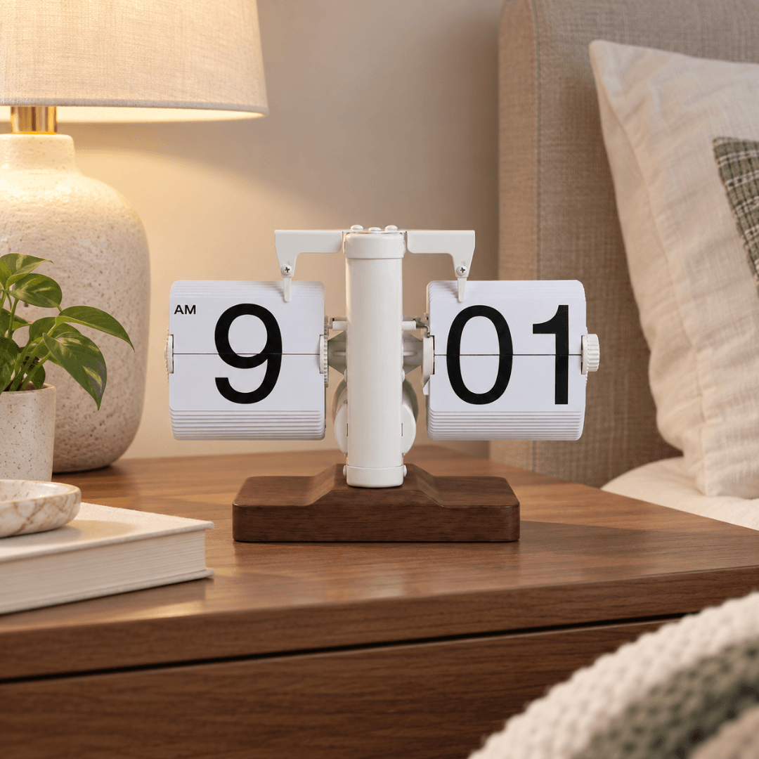 #Color_Full White - Convex Wooden Base