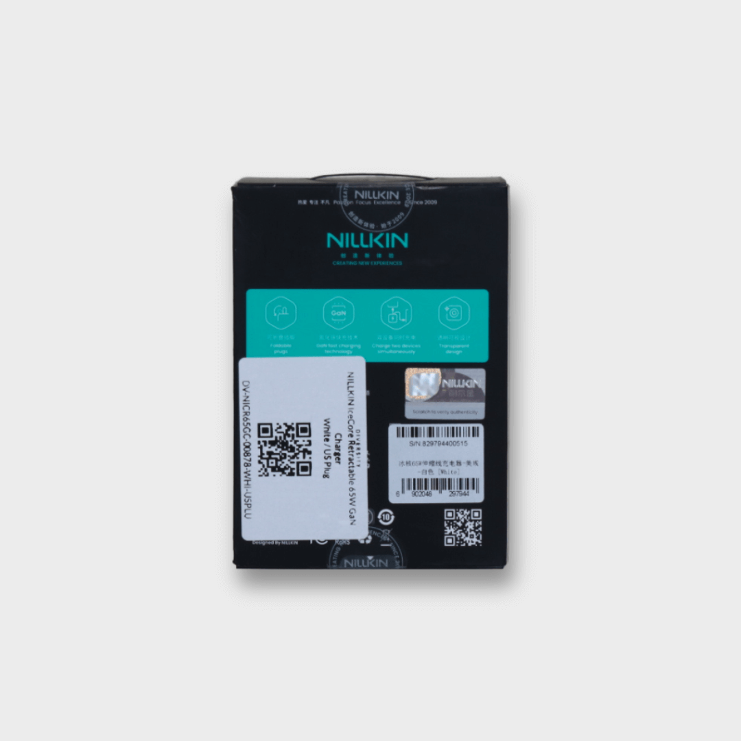 NILLKIN IceCore Retractable 65W GaN Charger