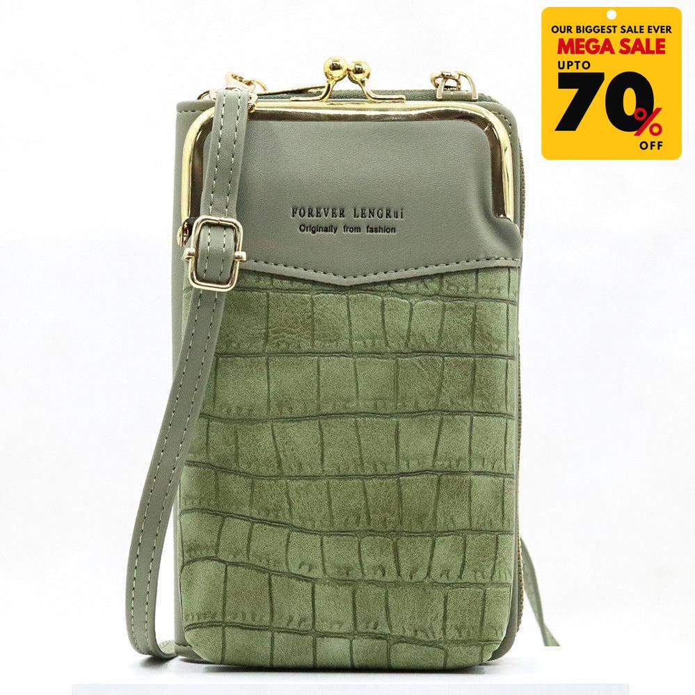 Women Multi-Purpose Crossbody Crocodile Bag-DIVERSITY
