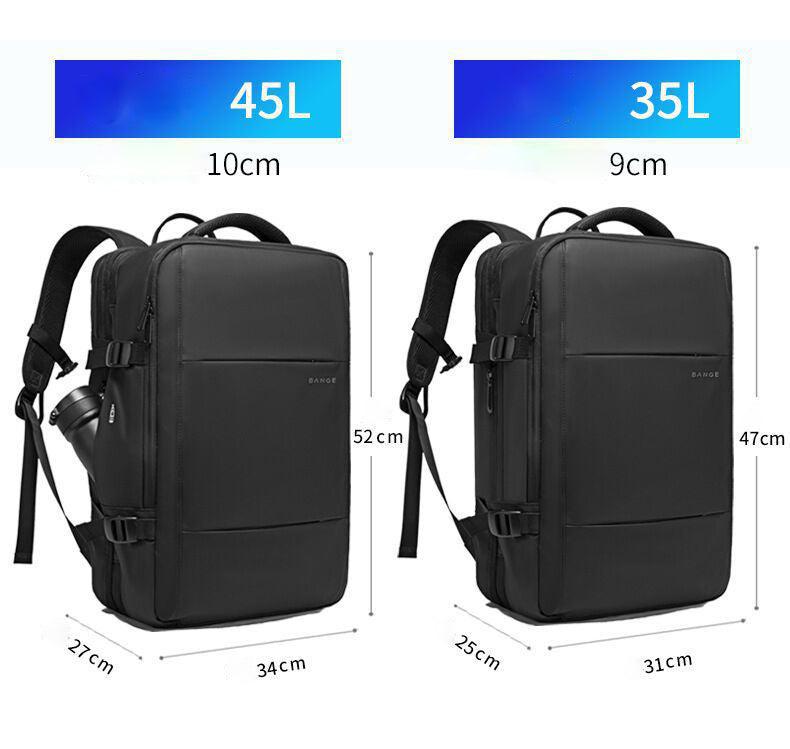 BANGE Digital Nomad Travel Backpack - Black-DIVERSITY