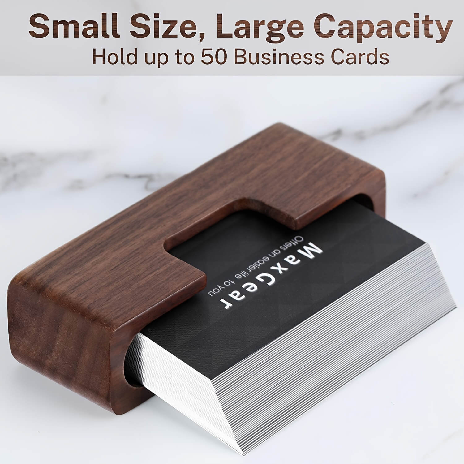 Minimalist Wooden Business Card Holder