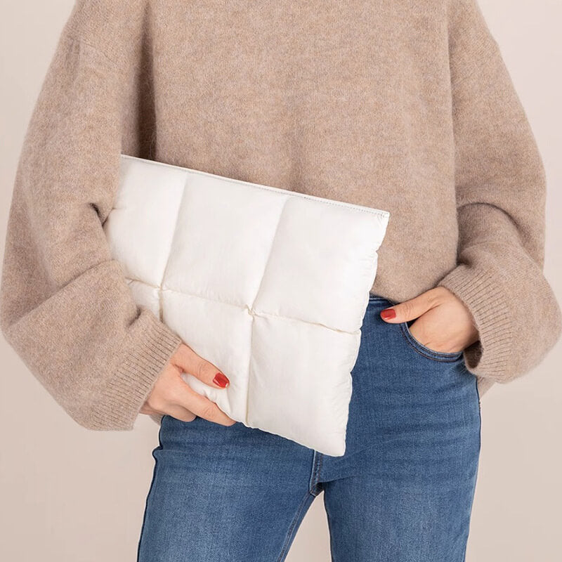 Puffy Laptop Sleeve - Off White