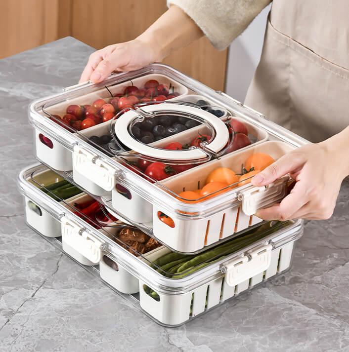 Food Storage Containers With Drain Basket