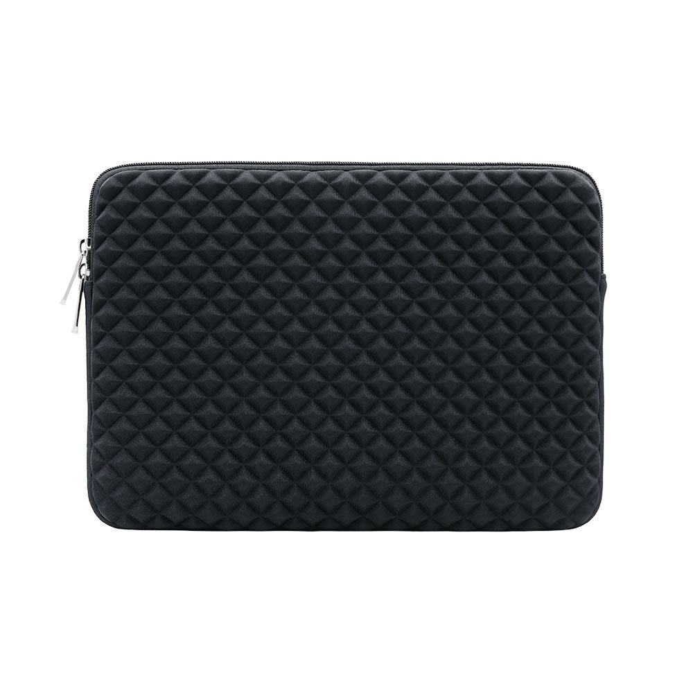 Diamond Pattern Laptop Sleeve With Power Pouch